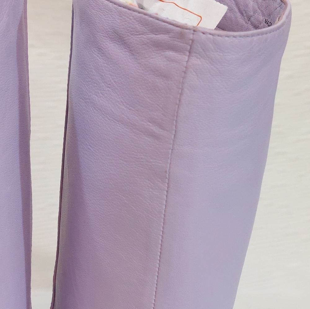 Lavender Kate Spade Heeled Rochelle Boots Size 7.5 - Picture 8 of 16